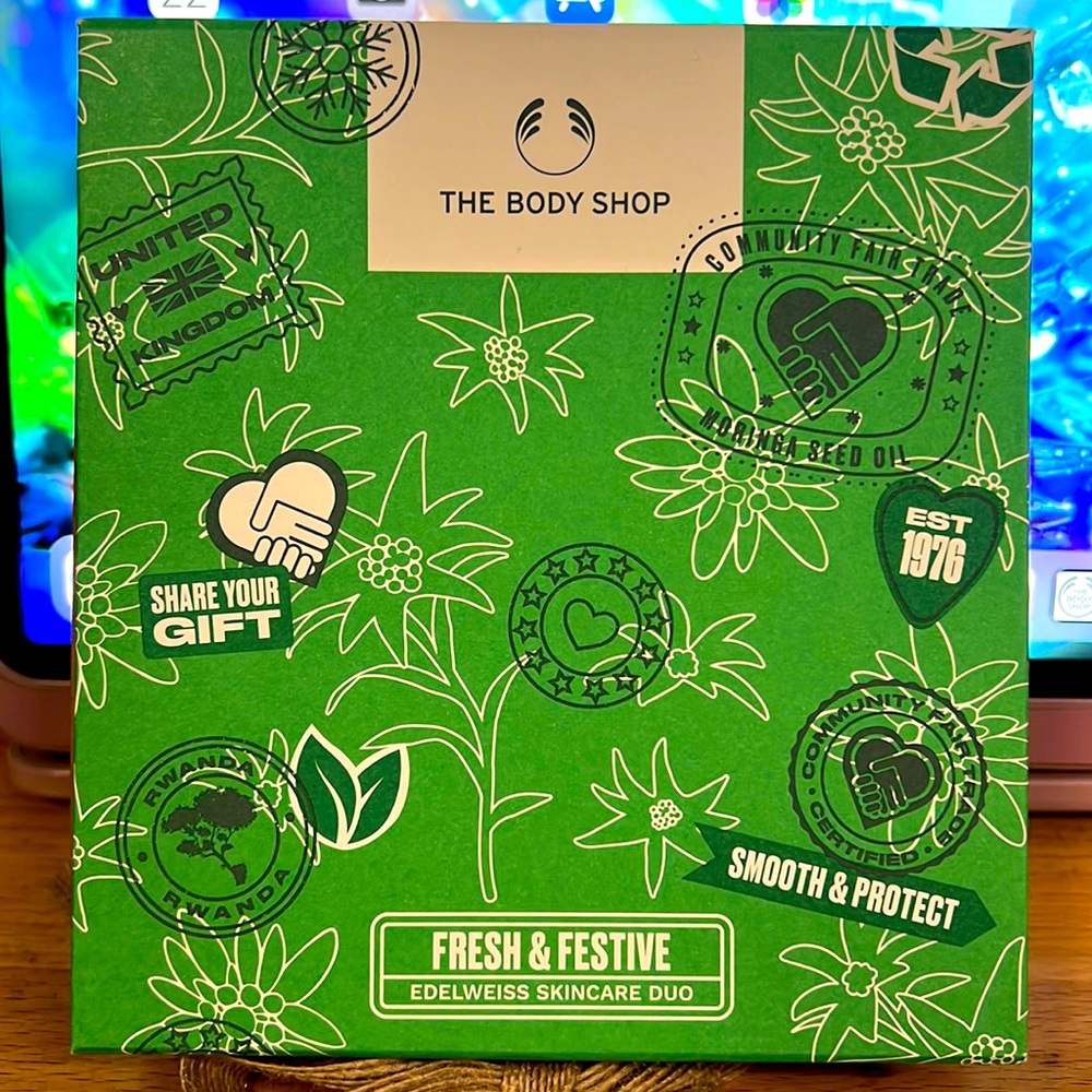 Brand new The Body Shop Edelweiss skincare duo.